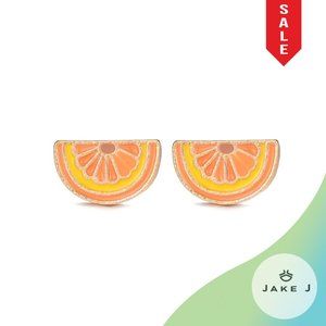 🍑Juicy Trendy Retro Orange Slice Stud Earrings One Size